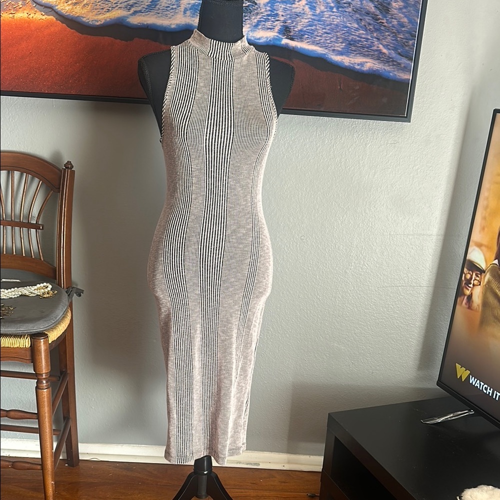 Calvin Klein Grey Midi Dress